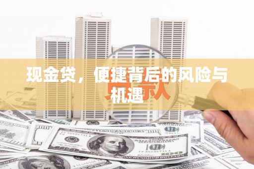西螺现金贷，便捷背后的风险与机遇