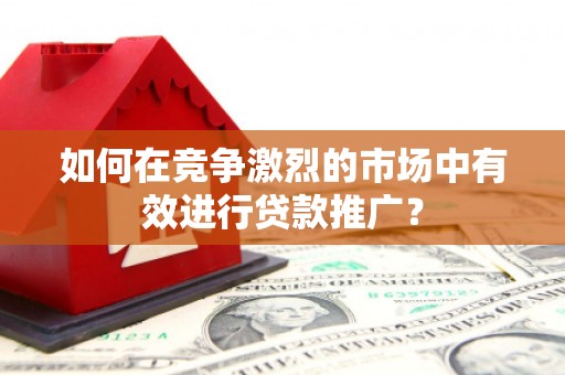西螺如何在竞争激烈的市场中有效进行贷款推广？