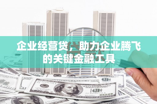 西螺企业经营贷，助力企业腾飞的关键金融工具