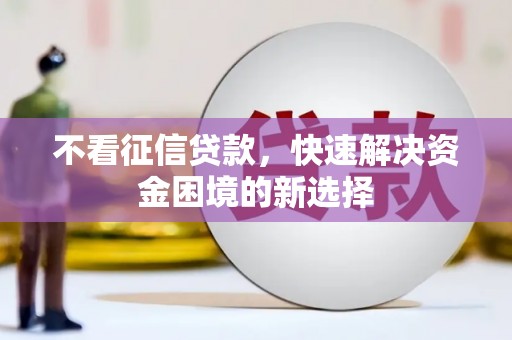 西螺不看征信贷款，快速解决资金困境的新选择