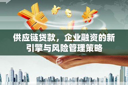 西螺供应链贷款，企业融资的新引擎与风险管理策略