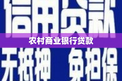 西螺农村商业银行贷款