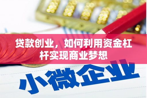 西螺贷款创业，如何利用资金杠杆实现商业梦想
