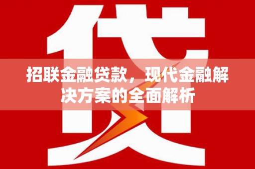 西螺招联金融贷款，现代金融解决方案的全面解析