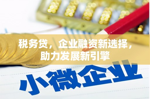 西螺税务贷，企业融资新选择，助力发展新引擎