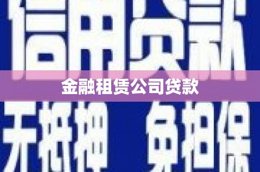 西螺金融租赁公司贷款