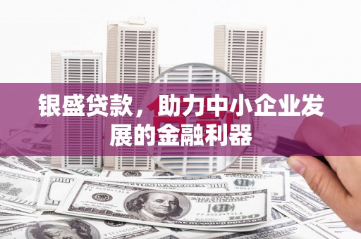西螺银盛贷款，助力中小企业发展的金融利器