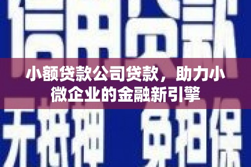 西螺小额贷款公司贷款，助力小微企业的金融新引擎