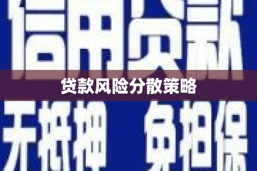 西螺贷款风险分散策略