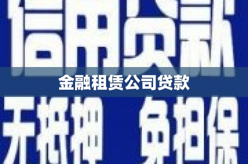 西螺金融租赁公司贷款