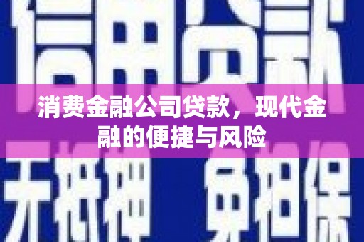 西螺消费金融公司贷款，现代金融的便捷与风险
