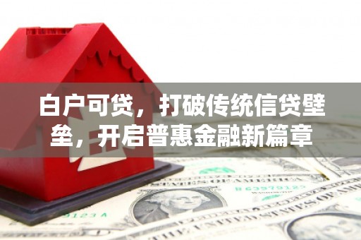 西螺白户可贷，打破传统信贷壁垒，开启普惠金融新篇章