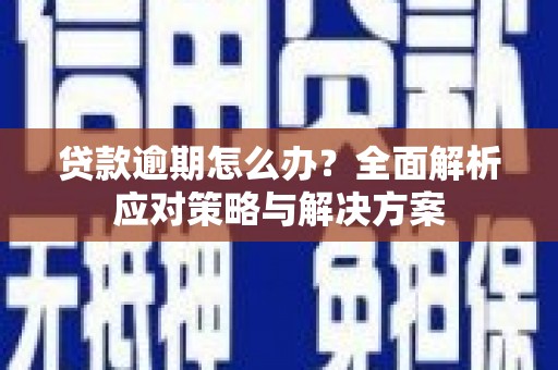 西螺贷款逾期怎么办？全面解析应对策略与解决方案