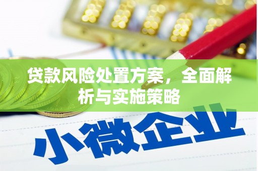 西螺贷款风险处置方案，全面解析与实施策略